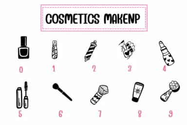 Cosmetics Makenp by PraewDesigns — Dingbats Font — thumbnail 4
