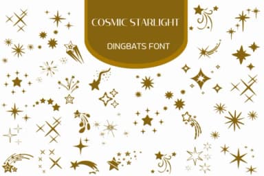 Cosmic Starlight by Heartcraft Atelier — Dingbats Font — thumbnail 1