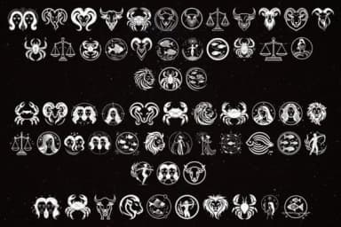 Cosmic Zodiac Signs by MOMAT THIRTYONE — Dingbats Font — thumbnail 2