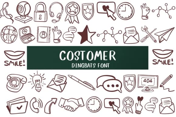 Costomer by Nongyao — Dingbats Font