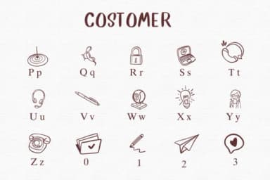 Costomer by Nongyao — Dingbats Font — thumbnail 3