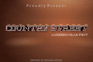 Country Street by Phonnastudio — Slab Serif Font — thumbnail 1