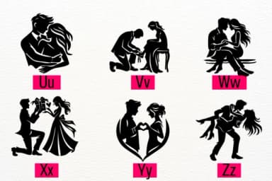 Couple Valentine by Petal Pixels — Dingbats Font — thumbnail 3