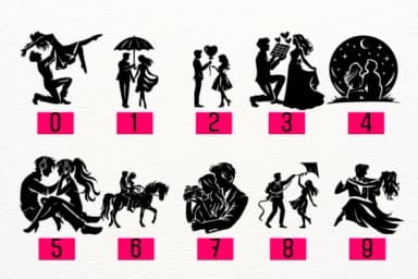 Couple Valentine by Petal Pixels — Dingbats Font — thumbnail 4