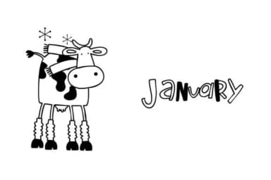 Cow-lendar Dingbats by Illustration Ink — Dingbats Font — thumbnail 7