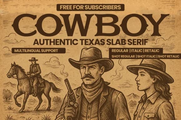 Cowboy by Minimalistartstudio — Slab Serif Font