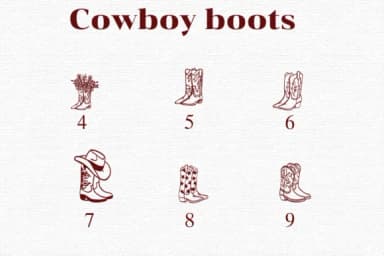 Cowboy Boots by The Makewell Paper Co — Dingbats Font — thumbnail 4