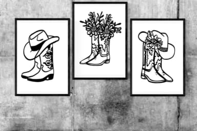 Cowboy Boots by The Makewell Paper Co — Dingbats Font — thumbnail 6