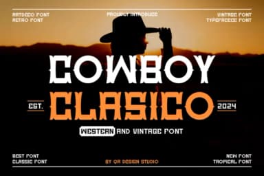 Cowboy Clasico by qrdesignstd — Slab Serif Font — thumbnail 1