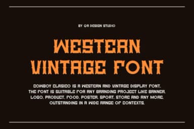 Cowboy Clasico by qrdesignstd — Slab Serif Font — thumbnail 3