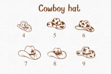 Cowboy Hat by Nongyao — Dingbats Font — thumbnail 4