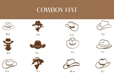 Cowboy Hat by Heartcraft Atelier — Dingbats Font — thumbnail 3