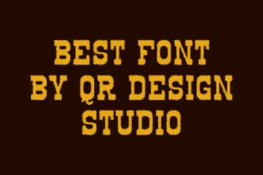 Cowboy Rough by qrdesignstd — Slab Serif Font — thumbnail 3