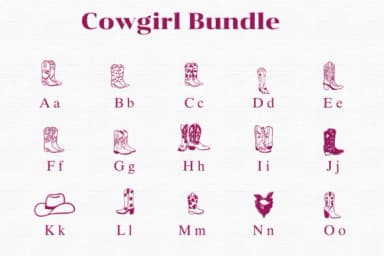 Cowgirl Bundle by Nongyao — Dingbats Font — thumbnail 2