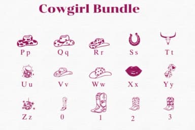 Cowgirl Bundle by Nongyao — Dingbats Font — thumbnail 3