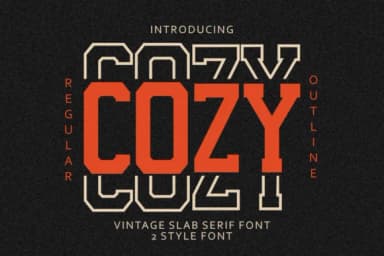 Cozy by Almairatype Studio — Slab Serif Font — thumbnail 1