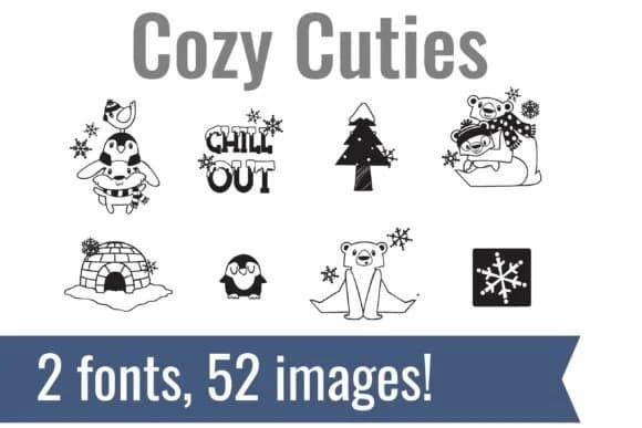 Cozy Cuties by Illustration Ink — Dingbats Font