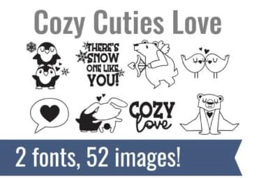 Cozy Cuties by Illustration Ink — Dingbats Font — thumbnail 2
