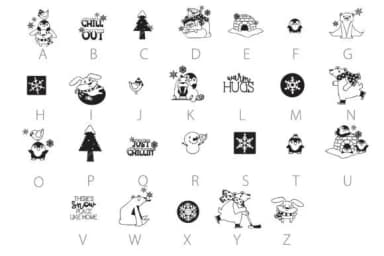 Cozy Cuties by Illustration Ink — Dingbats Font — thumbnail 3