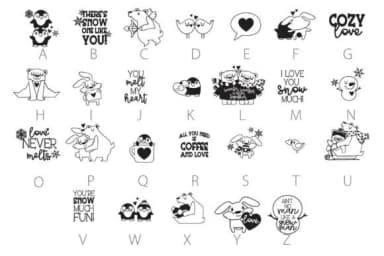 Cozy Cuties by Illustration Ink — Dingbats Font — thumbnail 4