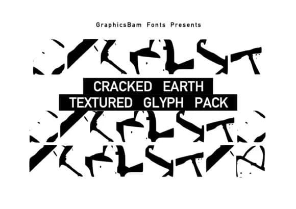 Cracked Earth Glyphs by GraphicsBam Fonts — Dingbats Font