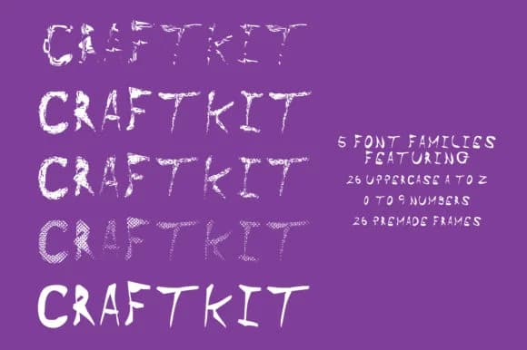 Craft Kit by GraphicsBam Fonts — Dingbats Font