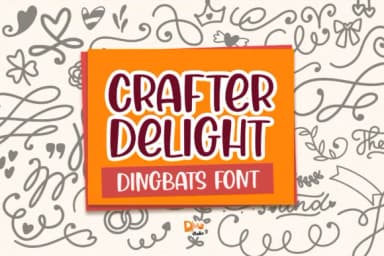 Crafter Delight by dmletter31 — Dingbats Font — thumbnail 1