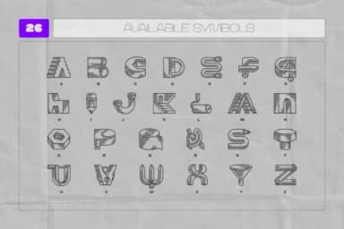 Crafter Tools by Gleb Guralnyk — Dingbats Font — thumbnail 6