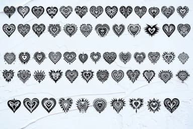Crazy Heart Tribal by MOMAT THIRTYONE — Dingbats Font — thumbnail 2