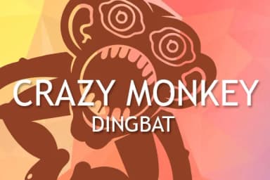 Crazy Monkey by vladimirnikolic — Dingbats Font — thumbnail 1