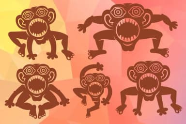 Crazy Monkey by vladimirnikolic — Dingbats Font — thumbnail 3