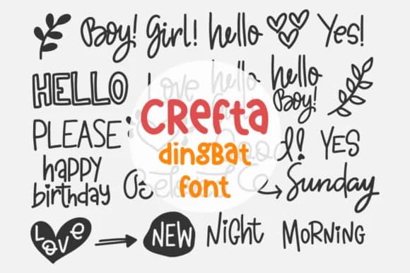 Crefta by Letterayu — Dingbats Font