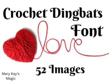Crochet by Mary Kay's Magic — Dingbats Font — thumbnail 1