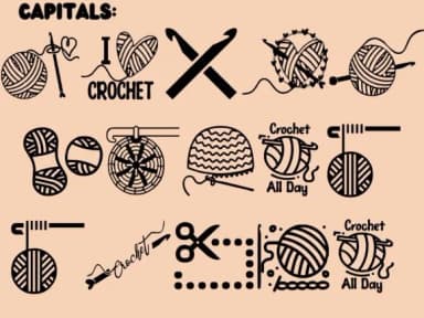 Crochet by Mary Kay's Magic — Dingbats Font — thumbnail 2