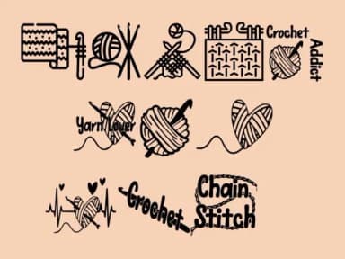 Crochet by Mary Kay's Magic — Dingbats Font — thumbnail 3