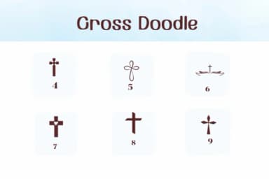 Cross Doodle by Ketsarin — Dingbats Font — thumbnail 4