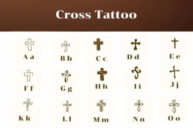 Cross Tattoo by Apiwat Type — Dingbats Font — thumbnail 2