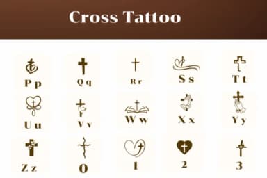 Cross Tattoo by Apiwat Type — Dingbats Font — thumbnail 3