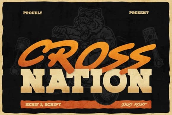 Crossnation by Burntilldead — Slab Serif Font