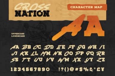 Crossnation by Burntilldead — Slab Serif Font — thumbnail 2