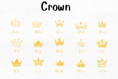 Crown by Nongyao — Dingbats Font — thumbnail 2