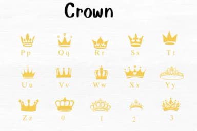 Crown by Nongyao — Dingbats Font — thumbnail 3