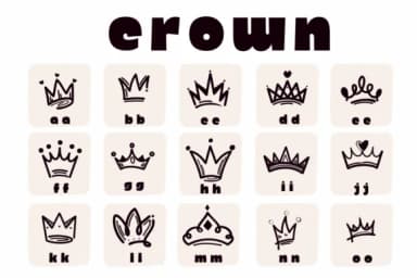 Crown by Suphitchaya — Dingbats Font — thumbnail 2