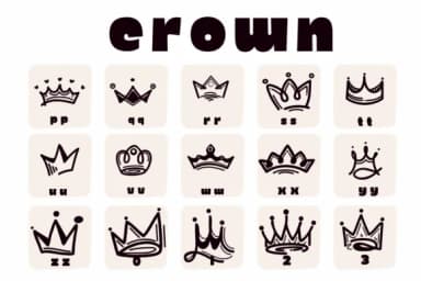 Crown by Suphitchaya — Dingbats Font — thumbnail 3