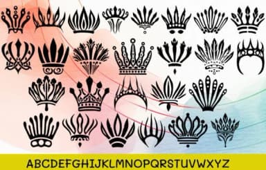 Crown Beautiful Polynesian Tribal by MOMAT THIRTYONE — Dingbats Font — thumbnail 2