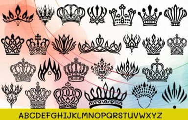 Crown Celtic Tribal by MOMAT THIRTYONE — Dingbats Font — thumbnail 2
