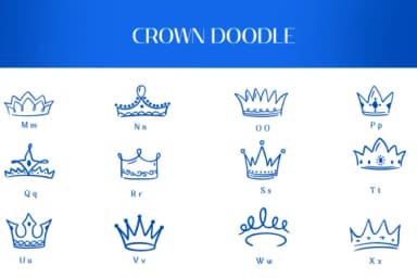Crown Doodle by Heartcraft Atelier — Dingbats Font — thumbnail 3
