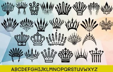 Crown Tribal by MOMAT THIRTYONE — Dingbats Font — thumbnail 2