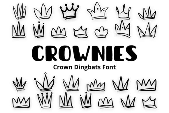 Crownies by Eystore — Dingbats Font