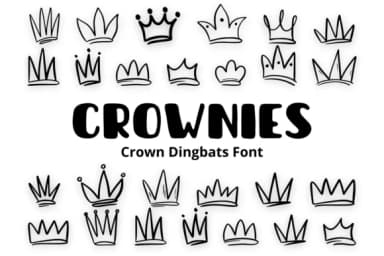 Crownies by Eystore — Dingbats Font — thumbnail 1